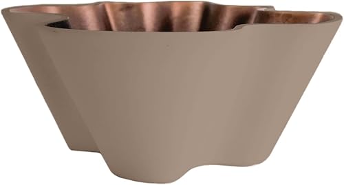 Miniatura 5 de The HC Companies Maceta Venus de 8 pulgadas para suculentas, maceta decorativa única de plástico poco profunda con drenaje, bizcocho de vainilla