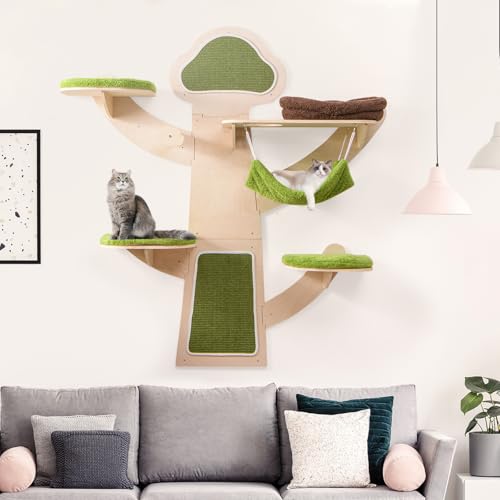 Estanterías de pared para gatos Tangkula 5 niveles miniatura 6