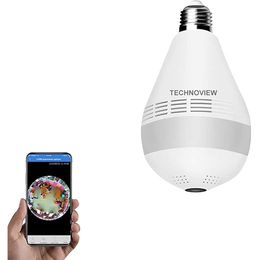 Fisheye 360 WiFi Security Bulb Camera