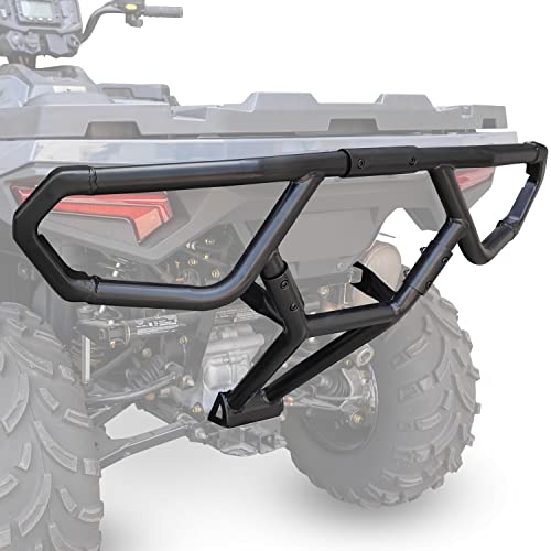 SAUTVS Rear Bumper for Polaris Sportsman 450 570 21-26 Steel Rear Brush Guard Rear Profile Bumper Back Bumper Guard Protector for Polaris Sportsman 450 570 2021-2026 Accessories Replace #2884847