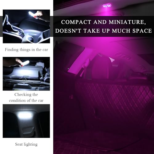 Luces LED para interior de auto con 6 lámparas y recarga USB miniatura 4