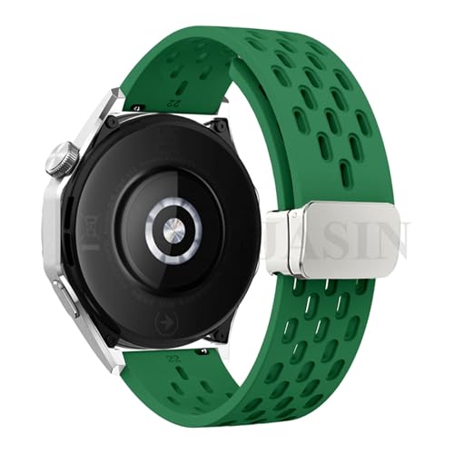 Bracelet silicone magnétique 22mm respirant pour montre Huawei GT3 GT2 46mm