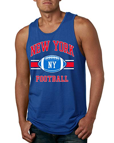 City of New York NYG American Football Fantasy Fan Sports Mens Graphic Tank Top Royal Large