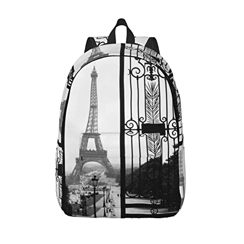Sac à dos ordinateur portable S girafe Afrique et motif Tour Eiffel