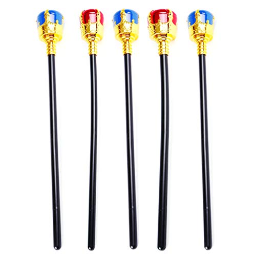 EXCEART Cetro de Rei E Coroas de Rei Real E AcessÃ³rios de Fantasia de Princesa Tiara Rainha para Fe