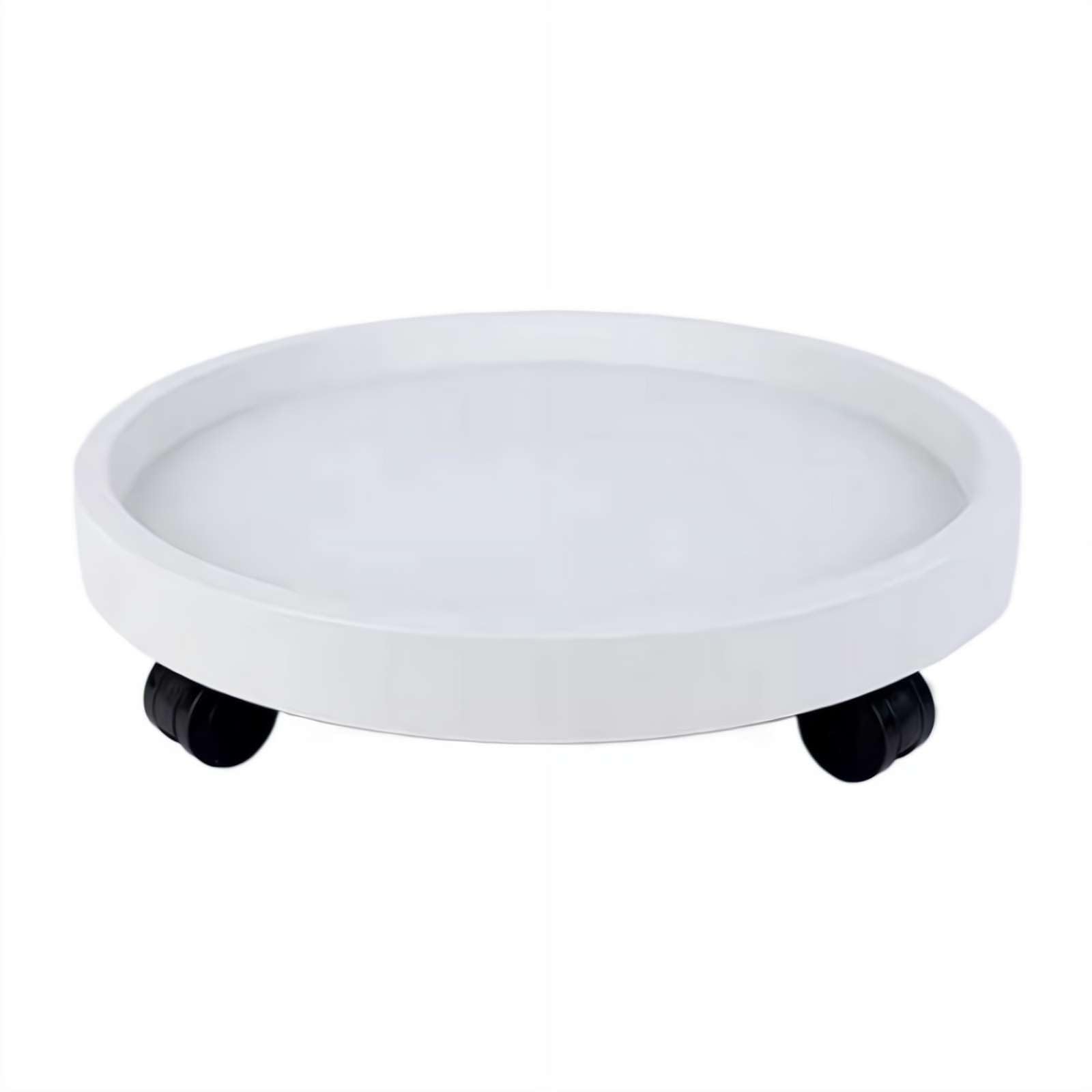 Plant Caddy With Wheels, 8.26 Inch Round Rolling Plant Stand Tray for Small To Medium Flower Pots With 360° Swivel Casters, Movable Roller Base Potted Pallet Rollings for Indoor Outdoor Garden Home