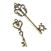 13pcs Antiguos Clave De Bronce Colgantes Hallazgos Collar Pendiente Del Encanto