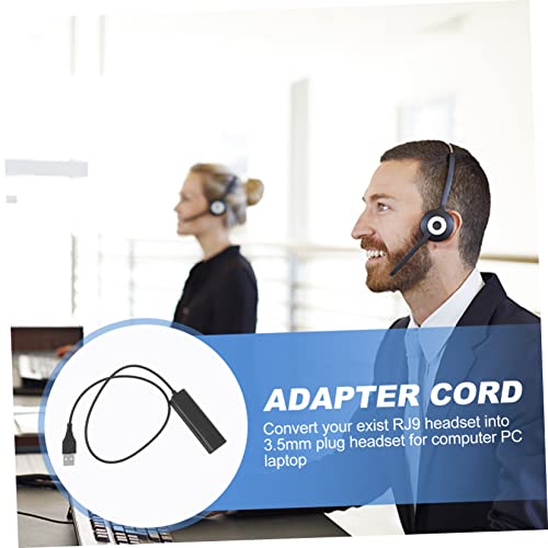 Uonlytech Pc Cabo adaptador Cabo Conversor USB RJ Adaptador USB para Headset Adaptador USB para Tele