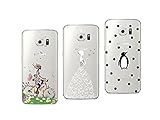 Material : Silicona NOVAGO 3 Fundas compatibles Samsung Galaxy S6 Edge Gel de Silicona irrompible (Pack # 16)
