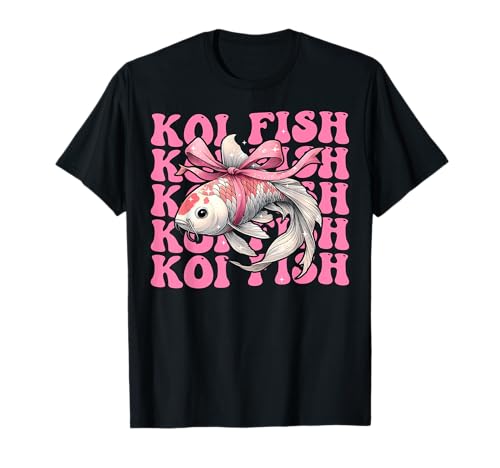 Coquette Bow Koi Fish Carp Nishikigoi Niña Mamá Día de la Madre Camiseta