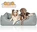 Knuffelwuff Orthopädisches Hundebett Luisa Hundekorb Hundesofa Hundekissen Hundekörbchen waschbar Petrol Grün XL 105 x 75cm