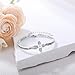 AOBOCO Mustard Seed Cross Bracelet with Created Diamond Birthstone Sterling Silver With God All Things are Possible Bangle Christian Faith Religious Jewelry Gift for Women(April)