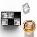 glacio Silicone Ice Cube Trays – Large Silicone Molds for 2-Inch Ice Cubes and Spheres Whiskey Ice Cube Trays with Lids for Cocktails & Bourbon – Set of 2