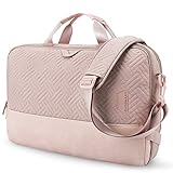 Laptop Bag for Women,BAGSMART 15.6 Inch Computer Bag,Laptop Carrying Case,Laptop Business Briefcase,Office Bag Travel Work,Pink