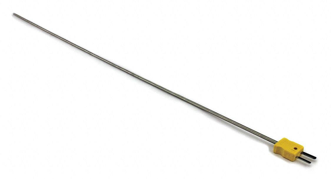Thermocouple Probe,Type K,18in L,Inconel