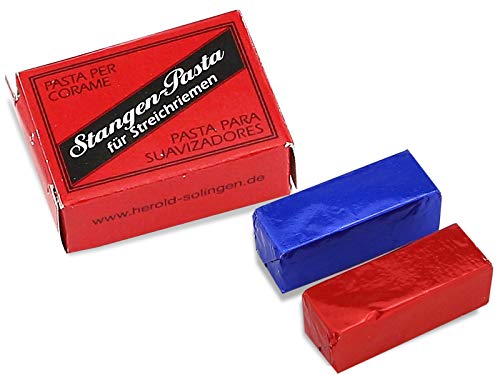 Rasiermesser Doppel-Schleifpaste Leder-Pflegepaste 2 Stk aus Solingen Rasiermesser Doppel-Schleifpaste Leder-Pflegepaste 2 Stk aus Solingen