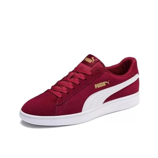 Tênis Smash V2 Bdp, Puma, Adulto Unissex, Vinho/Dourado/Branco, 40