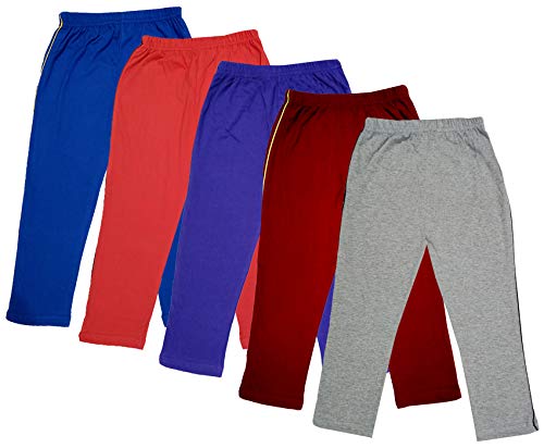 Image of IndiWeaves Girls Super Soft Cotton Solid 3 4th Leggings /Capris (Multicolor28, 10-12 Years) Pack of 5