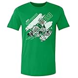 500 LEVEL Jake Oettinger Shirt (Cotton, Large, Kelly Green) - Jake Oettinger Dallas Stripes WHT