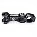 ZHIQIU -60-+60 Degree 90mm 100mm 110mm Adustable Stem Bike Fork Extender Bicycle Handlebar Rise Clamp Adaptor MTB Road Fixed Gear Aluminium Alloy Head Up Adapter Flexible