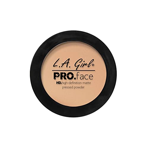 Image of L.A. Girl Pro Face HD Matte Pressed Powder, Nude Beige, 0.25 Ounce (Pack of 3) (GPP605)