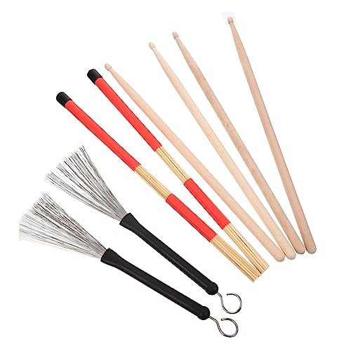 Set Toyvian con cepillos de alambre y bolsa suave para músicos, bateristas y entusiastas de percusión, diseño ligero y elegante para fácil transporte miniatura 1