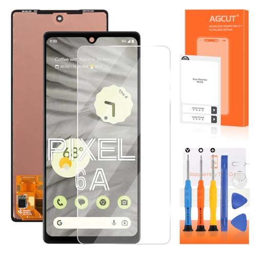 OLED for Google Pixel 6A LCD Screen Replacement for Google Pixel 6A LCD Display GX7AS, GB62Z, G1AZG Screen Touch Digitizer Assembly Repair Part