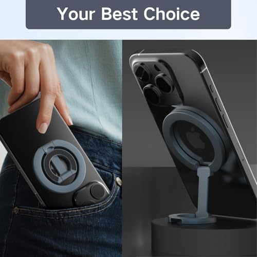 Image of Green Ring Stand, Accessories with Stand and Magnetic Ring for Phone, Strong Hold Grip for iPhone Android Case