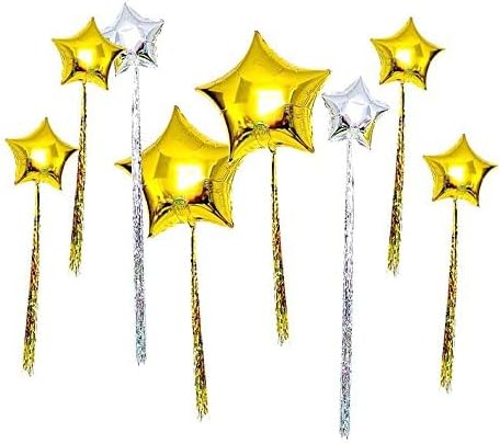 18" Star Foil Mylar Balloons Party Decorations, Gold, 10 Pieces - Image 8