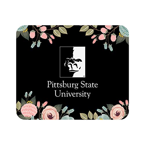 OTM Essentials Pittsburg State University Standard Fabric Mouse Pad, Desk Accessories, Standard Fabric Gaming Mouse Pad, Floral Florals & Nature