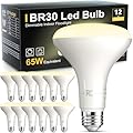 TJOY 12 Pack BR30 Led Bulb 65W Equivalent, Dimmable Flood Light Bulbs Indoor, E26 Base, 3000K Warm White, 9W, 800 LM, Recessed Lighting Bulbs for Ceiling, Recessed Can, Living Room and Kitchen
