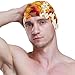 susiyo Autumn Falling Maple Leaves Mens Swim Caps Polyester Swimming Hat for Adult and Youth
