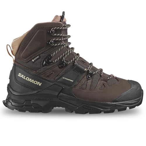 SALOMON Quest 4 GTX W Botas de senderismo altas para mujer, Marrón y negro., 37 1/3 EU