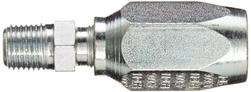 Image of EATON Weatherhead 43606N-104 Male Pipe Rigid Fitting, AISI /SAE 12L14 Carbon Steel, 3 /8 inch Hose ID, 1 /4 inch Pipe Size