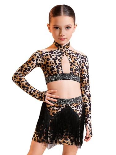 Tenue Danse Fille Evite Frottement Costume Spectacle Confortable TiaoBug Brun