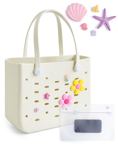 BAGSMART Water-resistant Rubber Tote