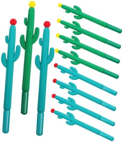 NUOBESTY 4 set kaktüs jel kalem, yazı gereçleri, çiçekli kalem, kaktüs, nötr kalem, ince uçlu, tatlı kırtasiye malzemeleri, mektup kağıdı, yazma, paslanmaz çelik, 20 adet x 4 - Görsel 7