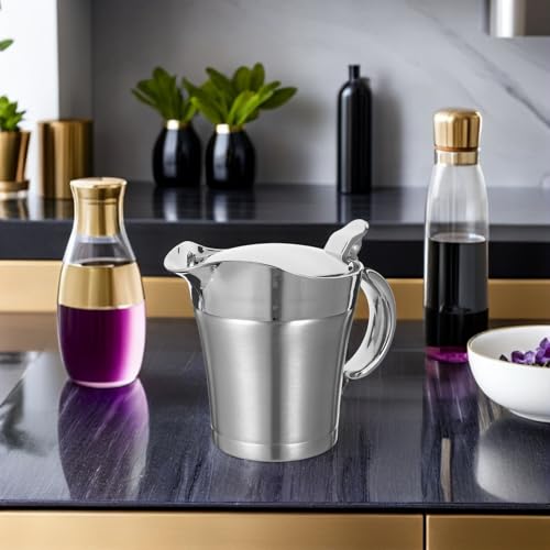 Recipiente térmico de acero inoxidable de 450ml para conservar salsas calientes 8