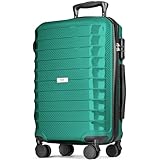 POSH Maleta rígida de polipropileno – Maleta M, L, XL con aspecto de carbono – Carros robustos con 4 ruedas dobles y cerradura de combinación – 37 – 95 litros de volumen, resistente a los arañazos