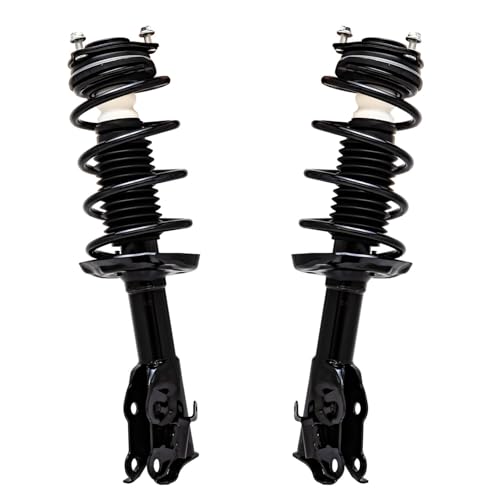 Image of Detroit Axle - Front Struts w /Coil Springs Rear Shock Absorbers Replacement for 2006-2011 Honda Civic DX EX LX Coupe - 4pc Set