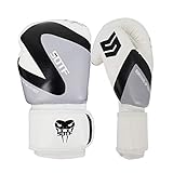 SXFXZ Boxhandschuhe Wettbewerb Kampf Gym-Praxis-Training Fitness-Handschuhe Erwachsene Männer und Frauen Kämpfen Fitness-Handschuhe Kampftrainingshandschuh Männer und Frauen,Grau,8oz