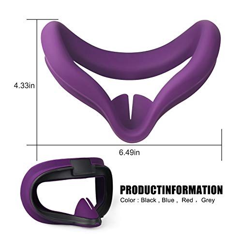 Hoofdkussen Hoofdband voor Oculus Quest 2 Elite Strap +VR-Lensafdekking Zweetbestendige Waterdichte Hoofdband… - Image 7