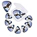 Bald Eagle Flying print Guitar Picks 12 Pack Personalized Guitar Picks with Storage Box Guitar Accessories for Ukulele Electric Acoustic Guitars Bass