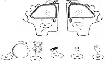 Amazon.com: 2017-2023 Genuine Kawasaki Mule SX Black Soft Door Set