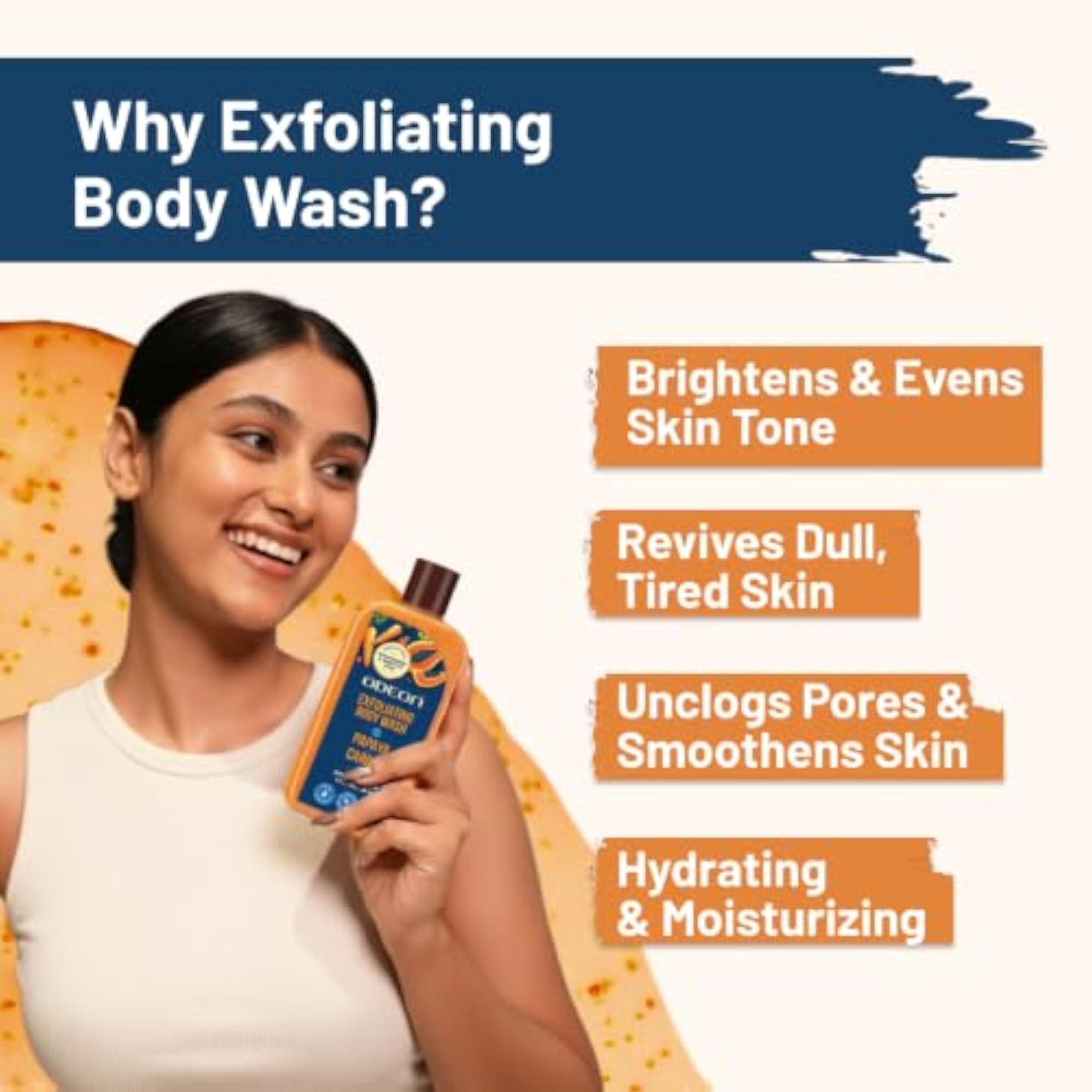 Papaya & Carrot Exfoliating Body Wash for Glowing Skin