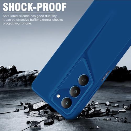 Image of WOW IMAGINE Back Cover for Realme 14x 5G | Realme Narzo 80x | Realme P3x | Blade Series Ultra Thin Case with Lightweight Design | Camera Protection | Soft Matte Silicone Flexible Mobile Case - Blue