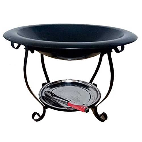 Foyer intérieur cour bol pour charbons/bûches/bois feu de camp fête bassin poêle jardin terrasse barbecue grill chauffage de la pièce (couleur : foyer uniquement)
