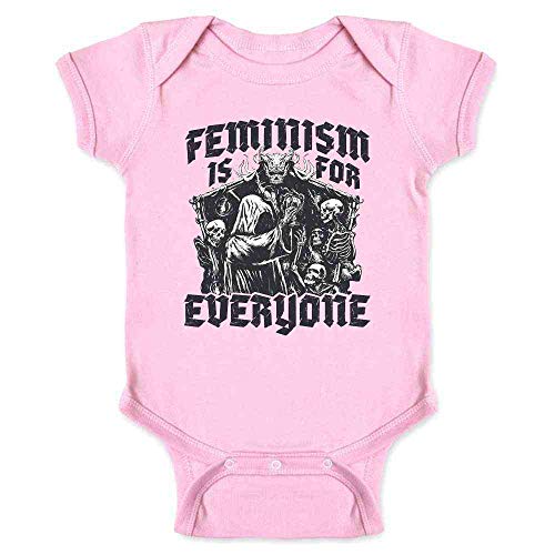 Image of Pop Threads Feminism is for Everyone Metal Punk Emo Goth Infant Baby Boy Girl Bodysuit