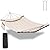 TegerDeger 12FT 2 Person Hammock Large Hammock 450LB Capacity with V Shaped Hardwood Spreader Bar & Nylon Rope for Outside, Patio, Garden, Backyard, Beach, Poolside - Beige