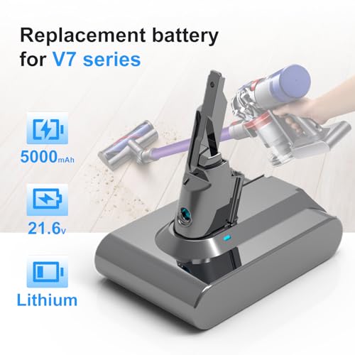 Image of 5000mAh 21.6V V7 Battery Replacement for Dyson V7 /SV11 Battery